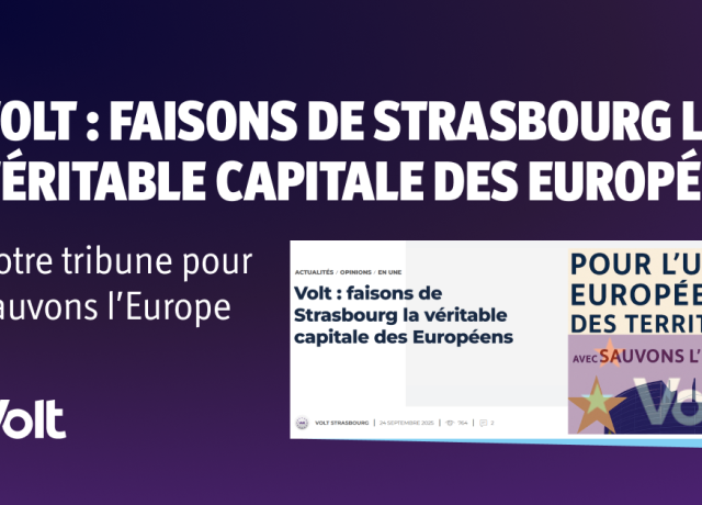 Notre tribune pour Sauvons l'Europe