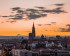 Horizon de Strasbourg au coucher du soleil