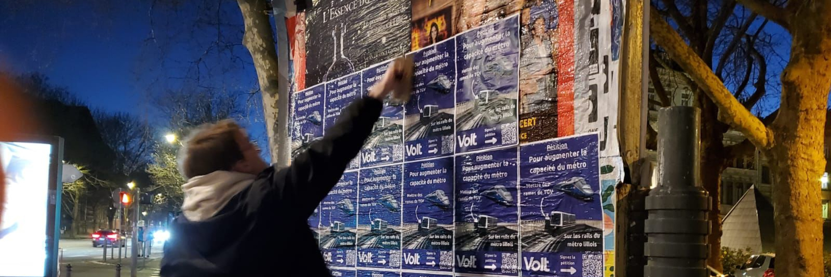 Affichage à Lille