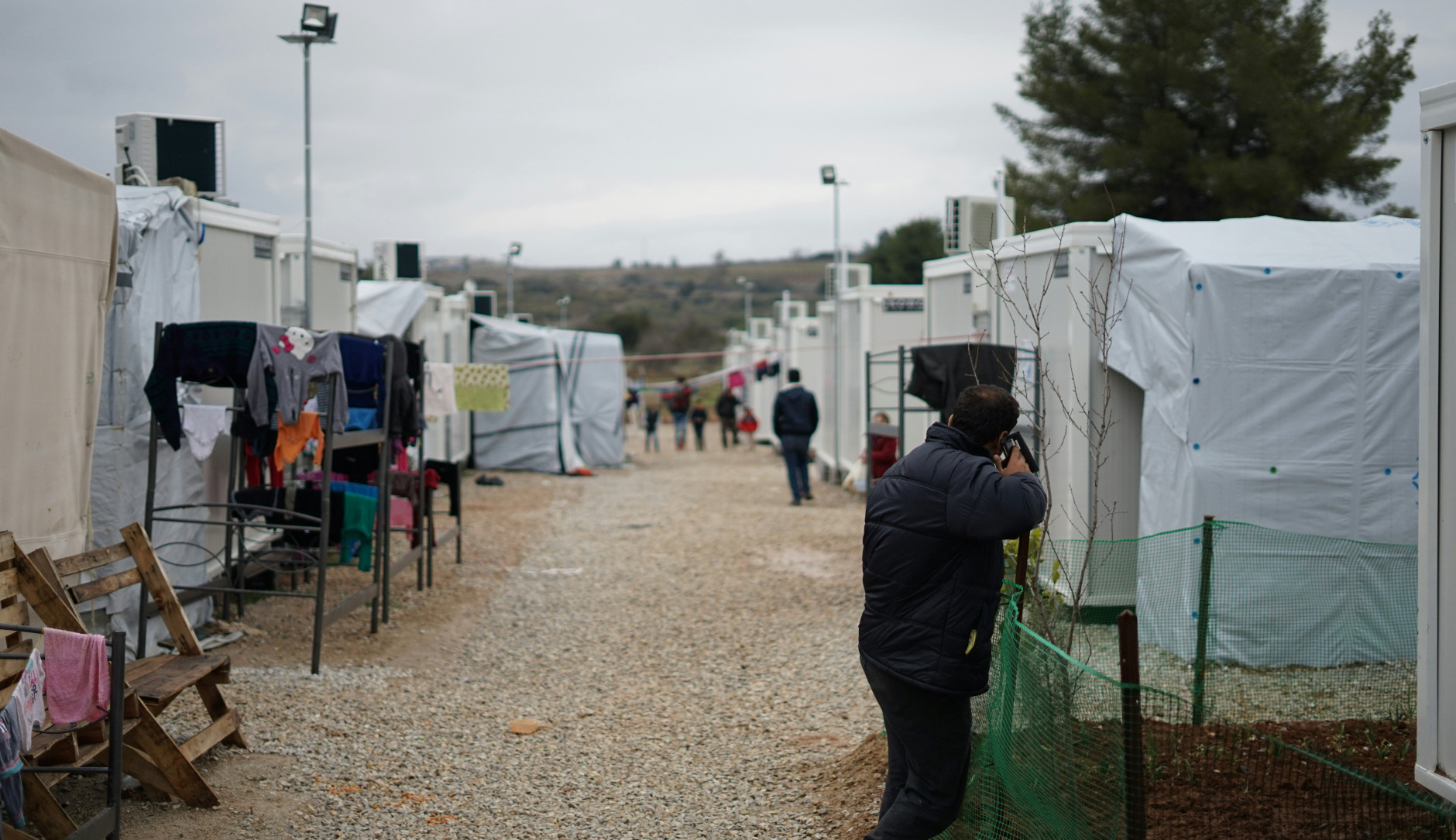 Tentes de camps de réfugiés