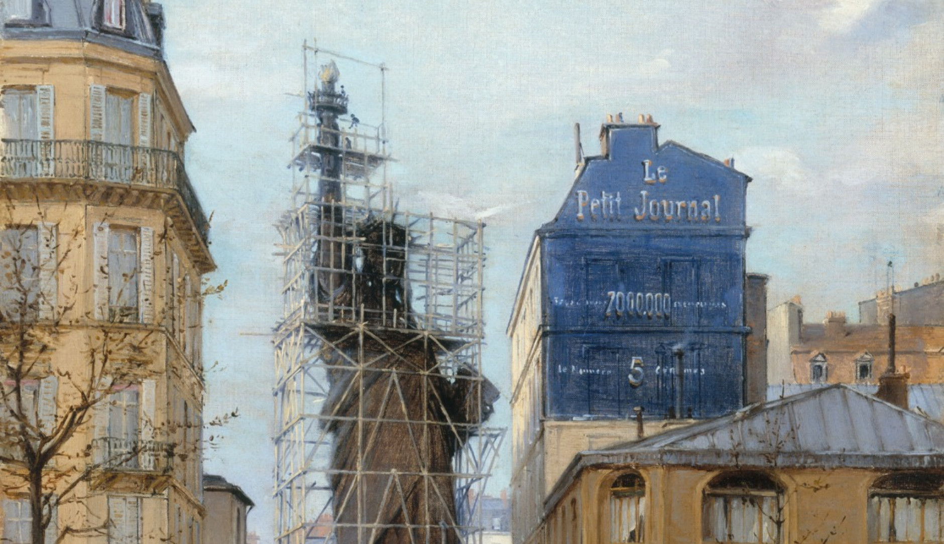 statue de la liberté en construction à paris en 1883