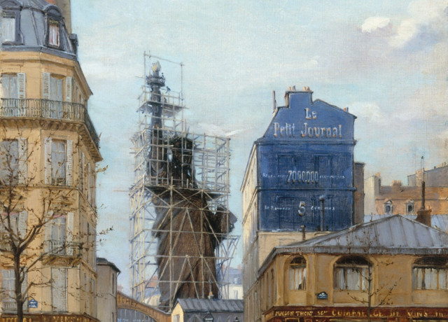 statue de la liberté en construction à paris en 1883