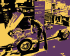 Illustration d'un homme qui se penche sur sa voiture de course dans son garage