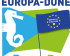 affiche blue et verte sur fond blanc drapeau européen