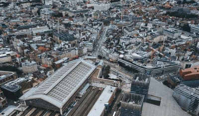 Gare de Lille Flandres vu de l'air