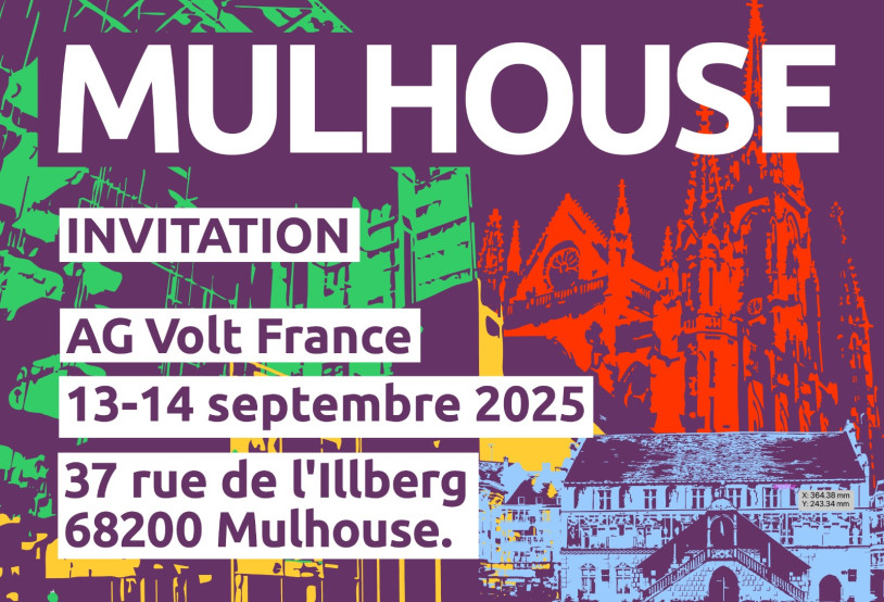 Les quatre couleurs Volt mettent Mulhouse en valeur dans toute sa splendeur