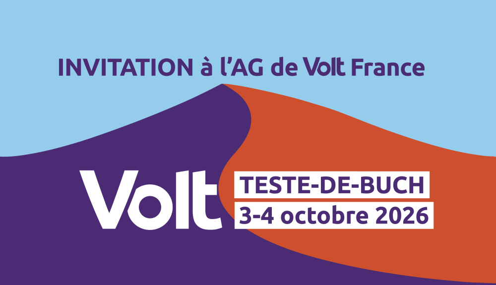 Invitation à l'AG de Volt France