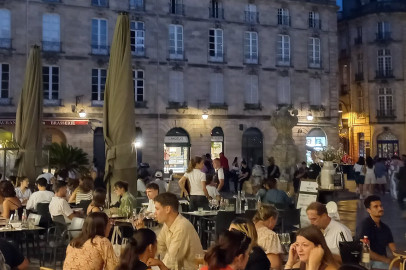 Terrace de cafe a Bordeaux