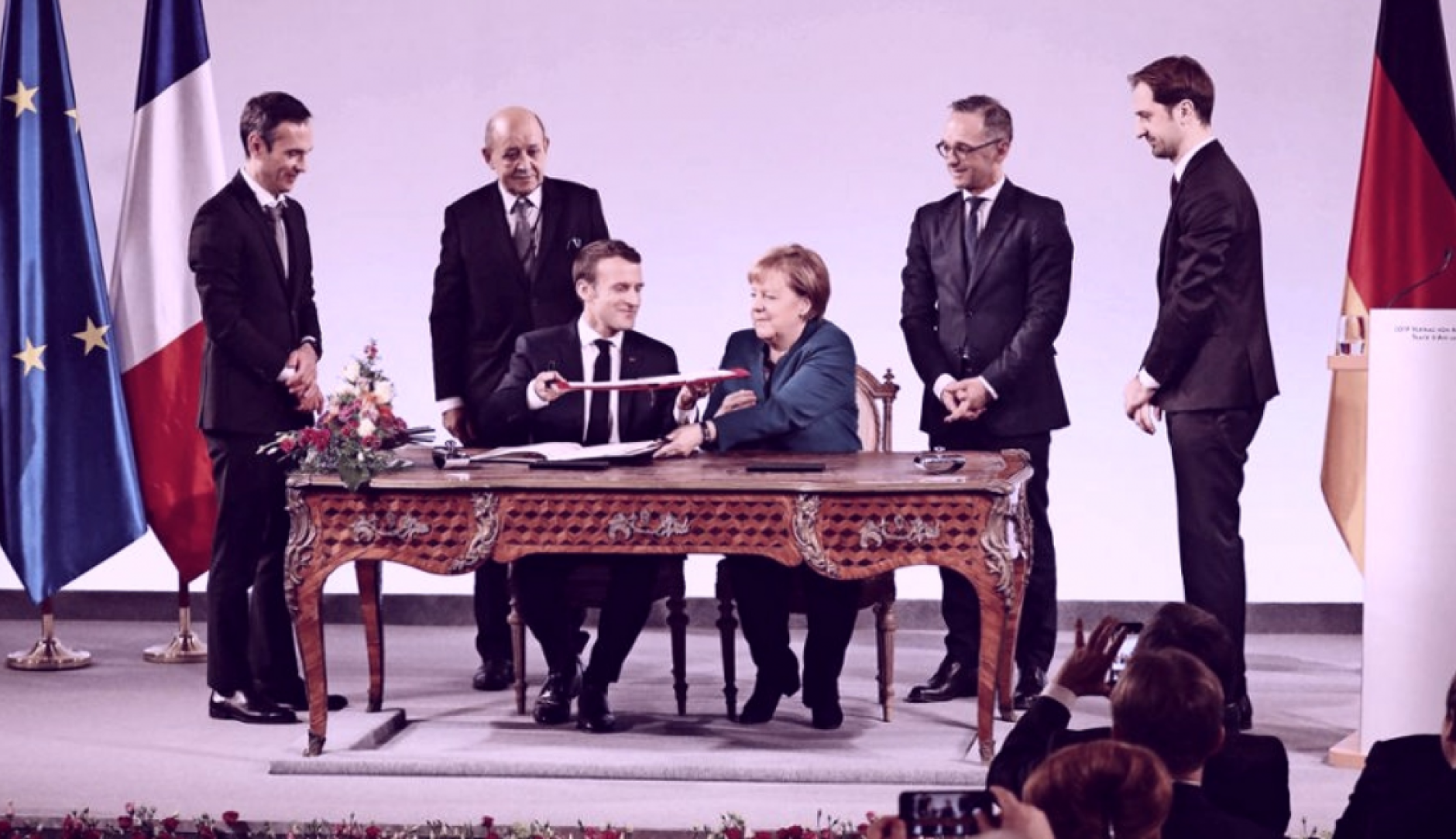 Emmanuel and Angela signing