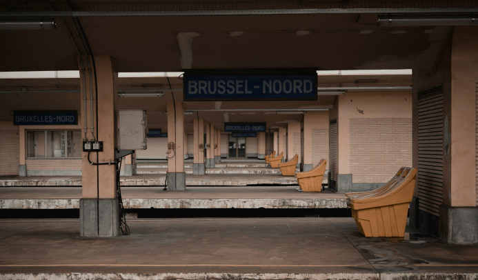 Quais de la gare de Bruxelles-Nord
