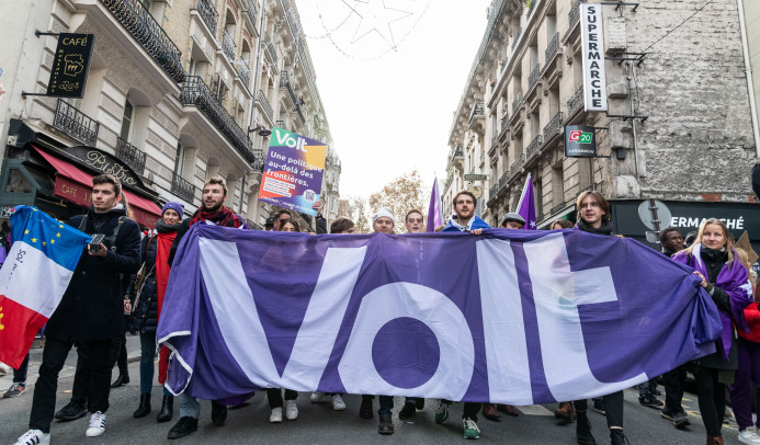 Une marche de Volt à Paris